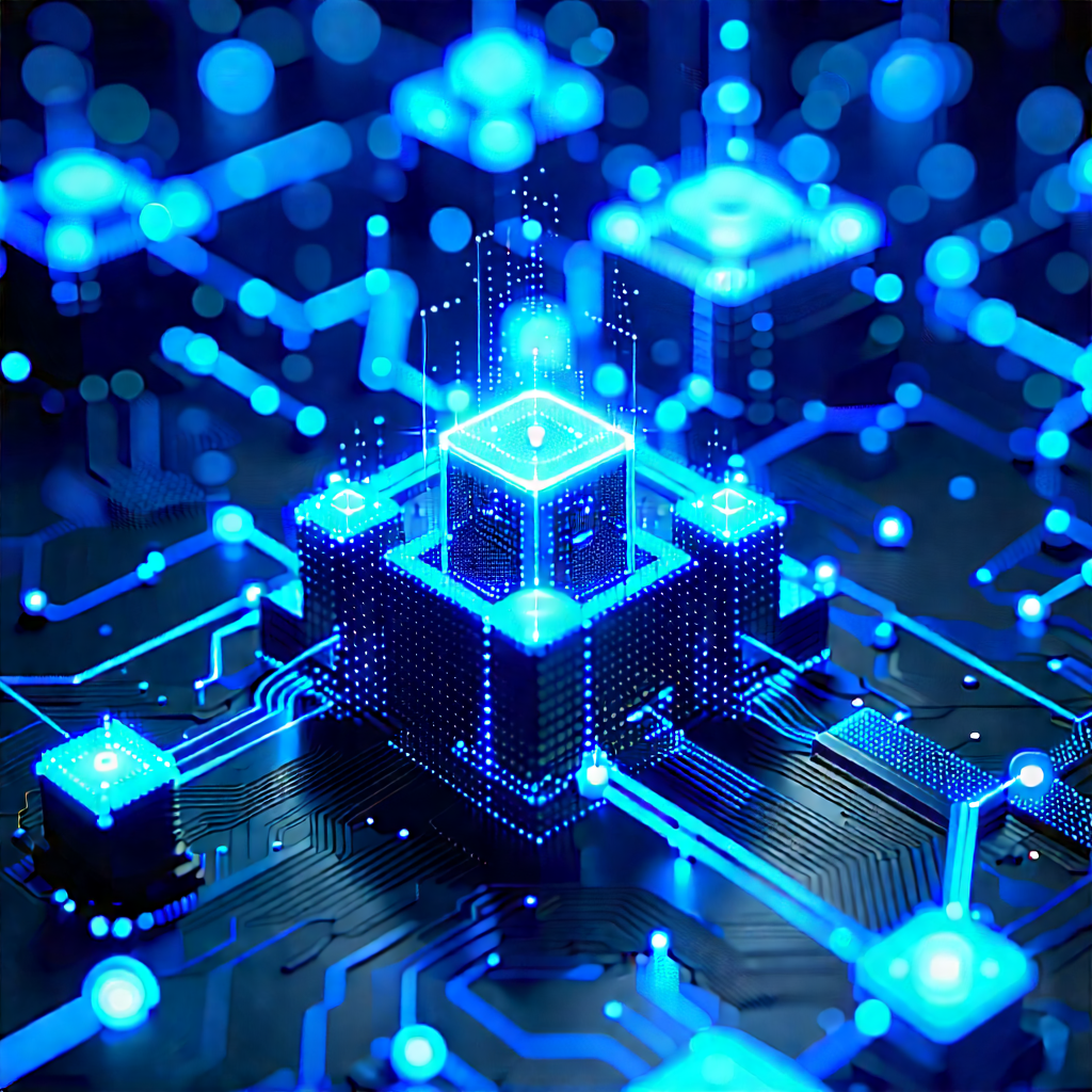 Blockchain Network Visualization With Image, There