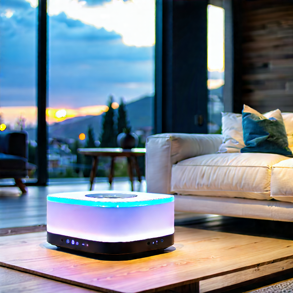 Smart Home Device With Holographic Display With Large White