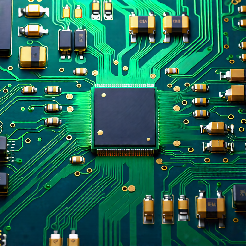 Close-up of electronic circuit