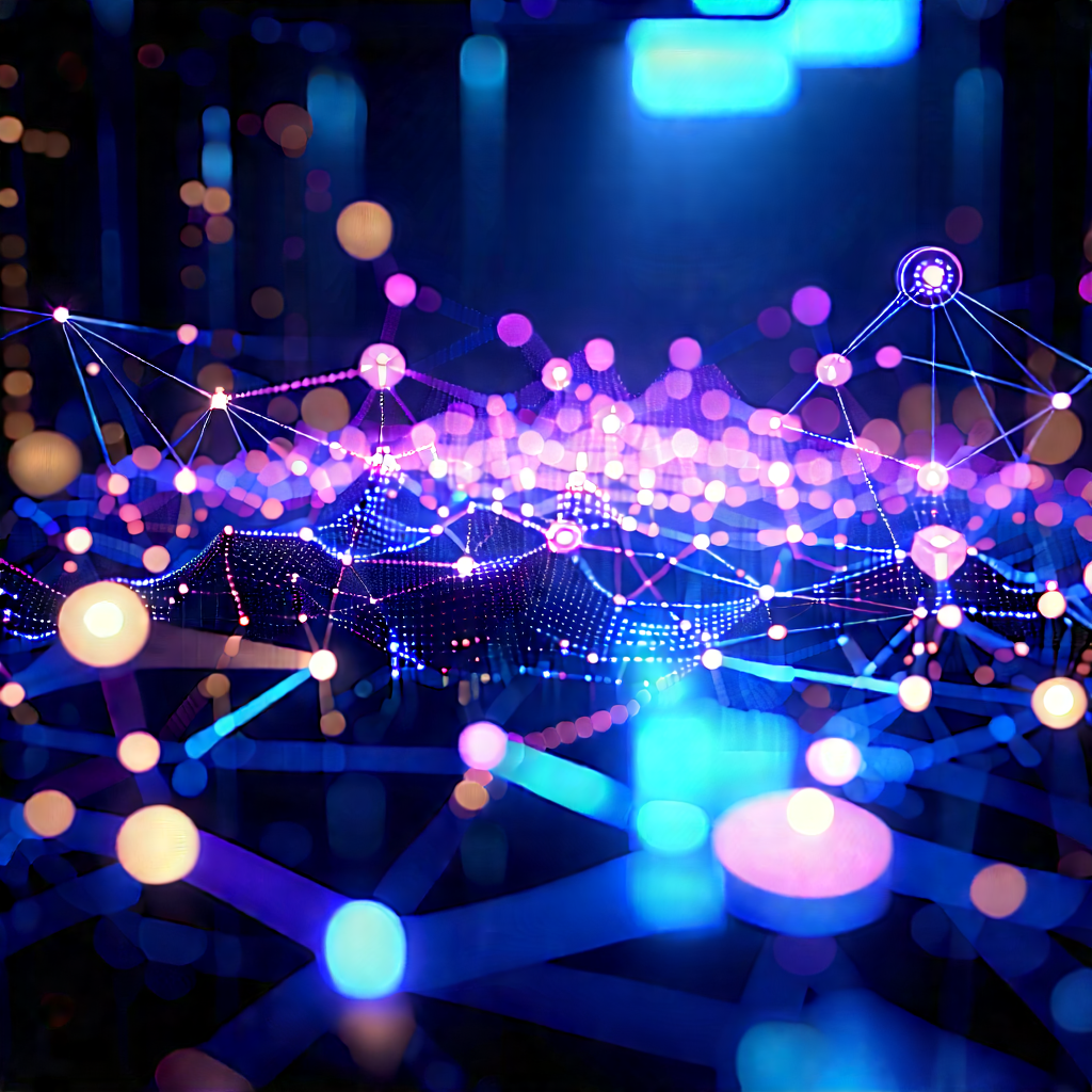 Blockchain Network Visualization With Close-up Computer