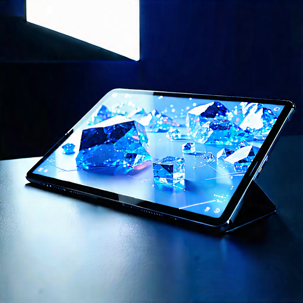Tablet With Holographic Display With Tablet Computer