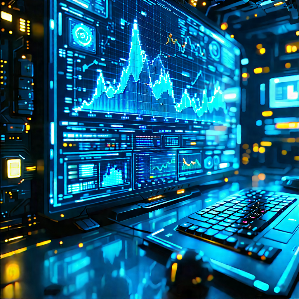 Financial Technology In Research Center With Image, There