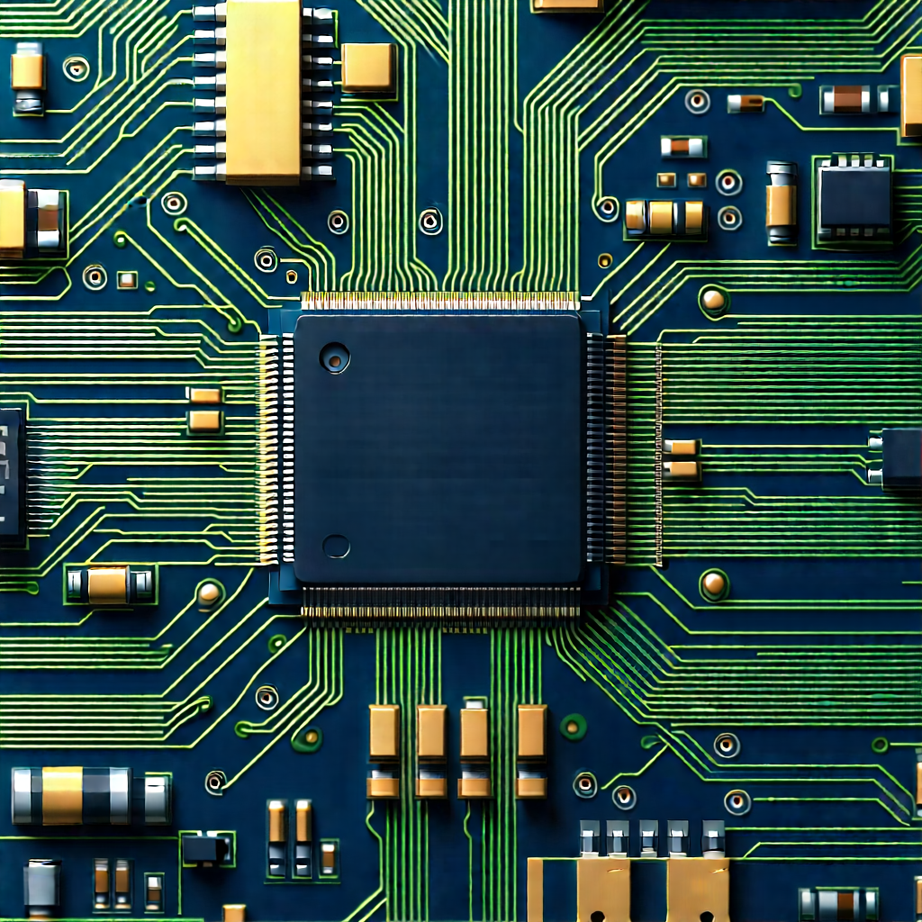 Close-up of electronic circuit
