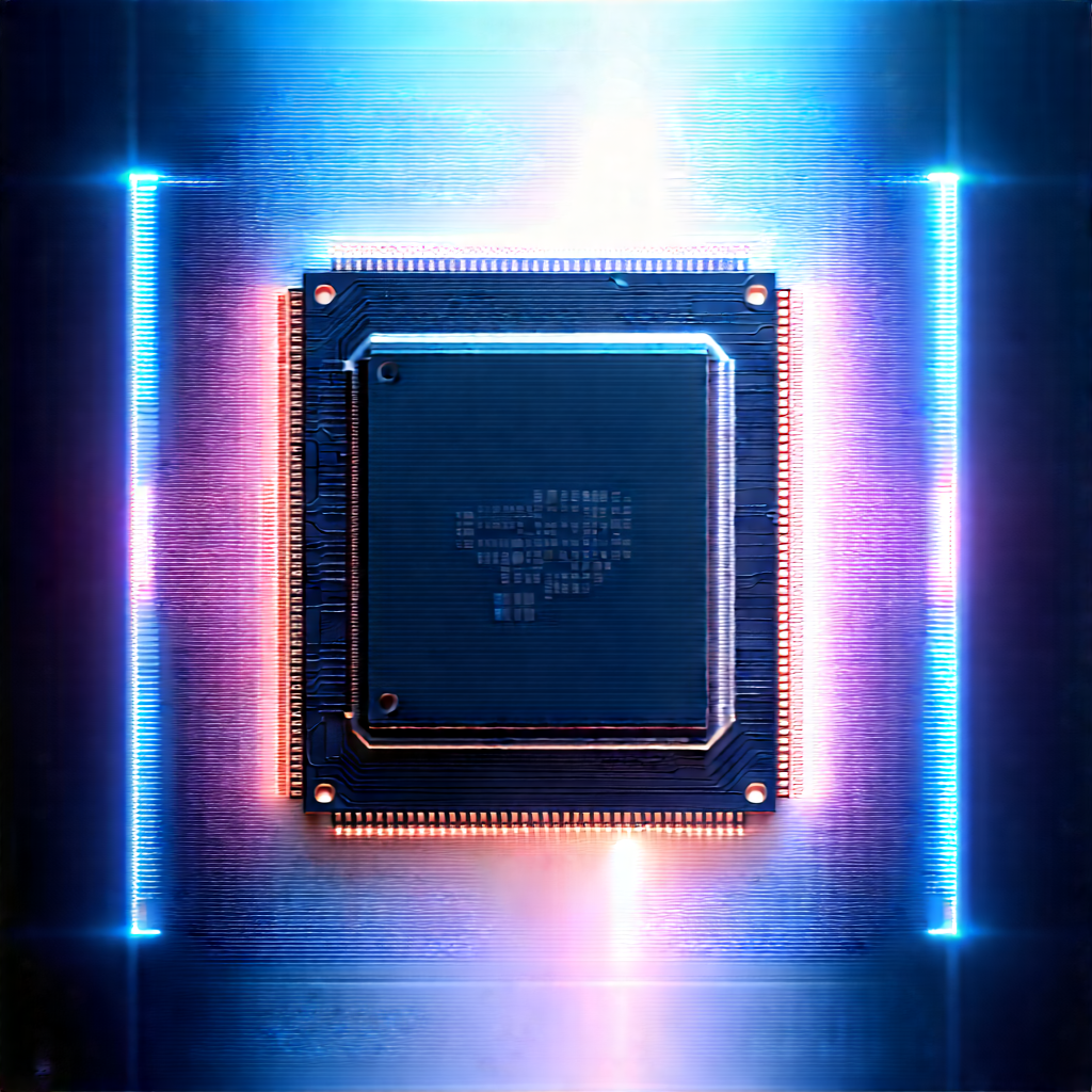 Microchip with holographic projection