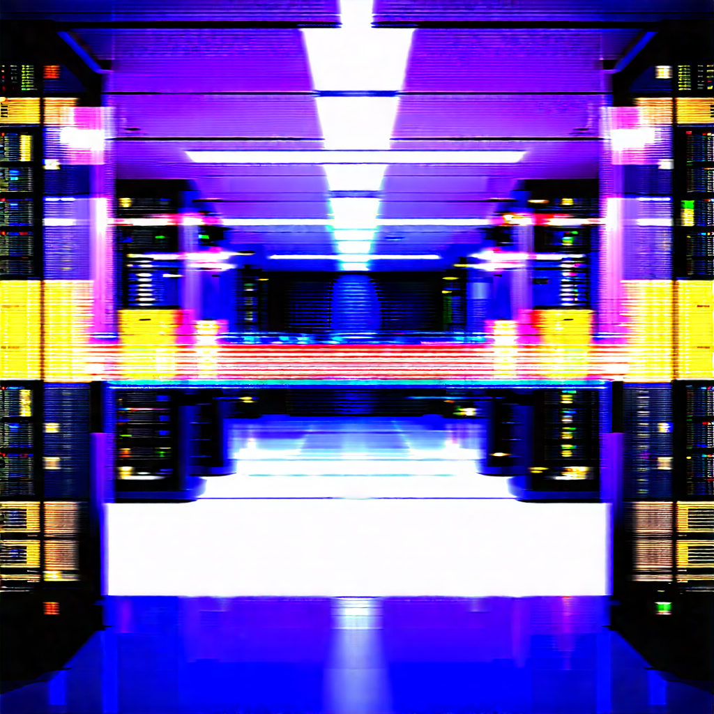 Futuristic server room