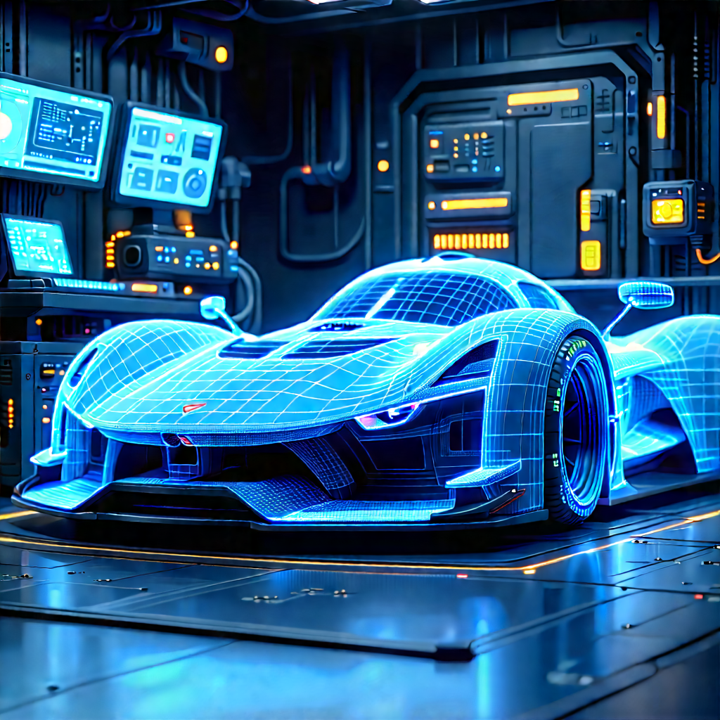 Automotive Technology In Modern Laboratory With Image, There
