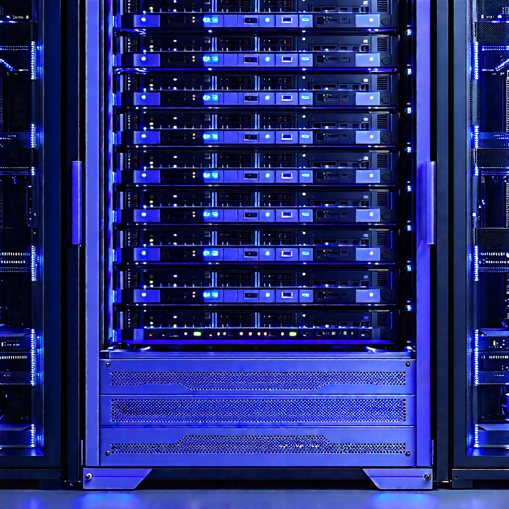 Server rack with laser scanning