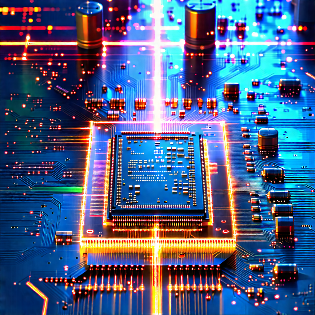 Microchip with laser scanning