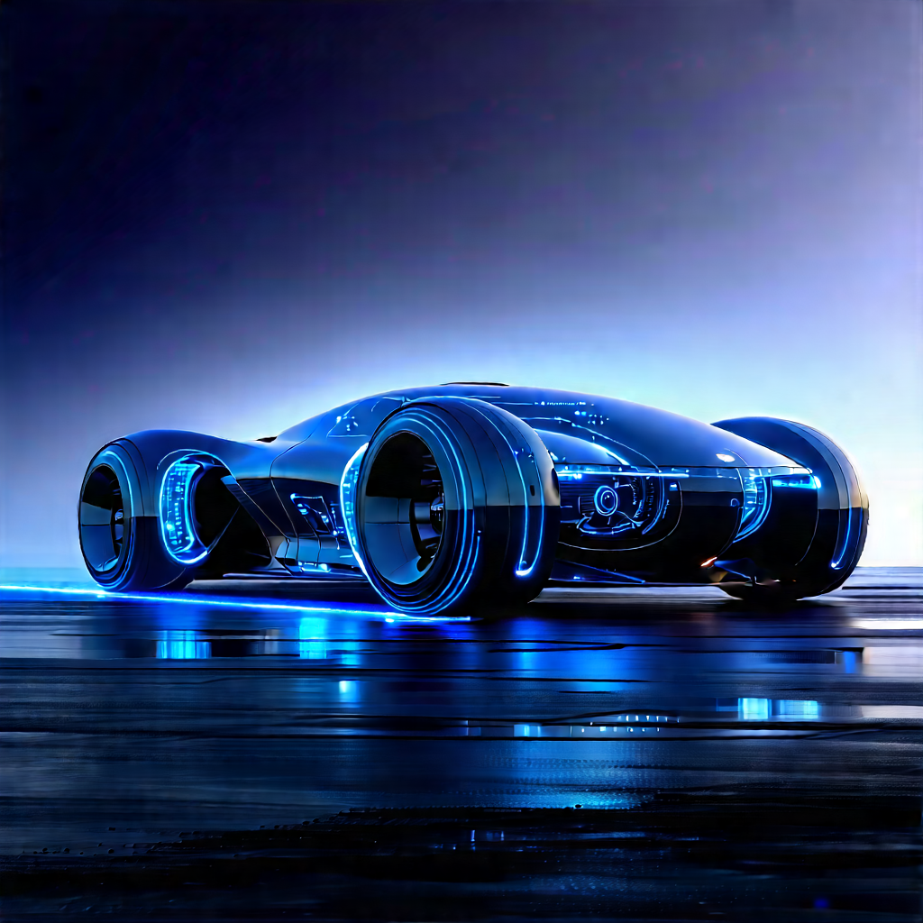Innovative Electric Vehicle (design:1.32) With Futuristic Vehicle,
