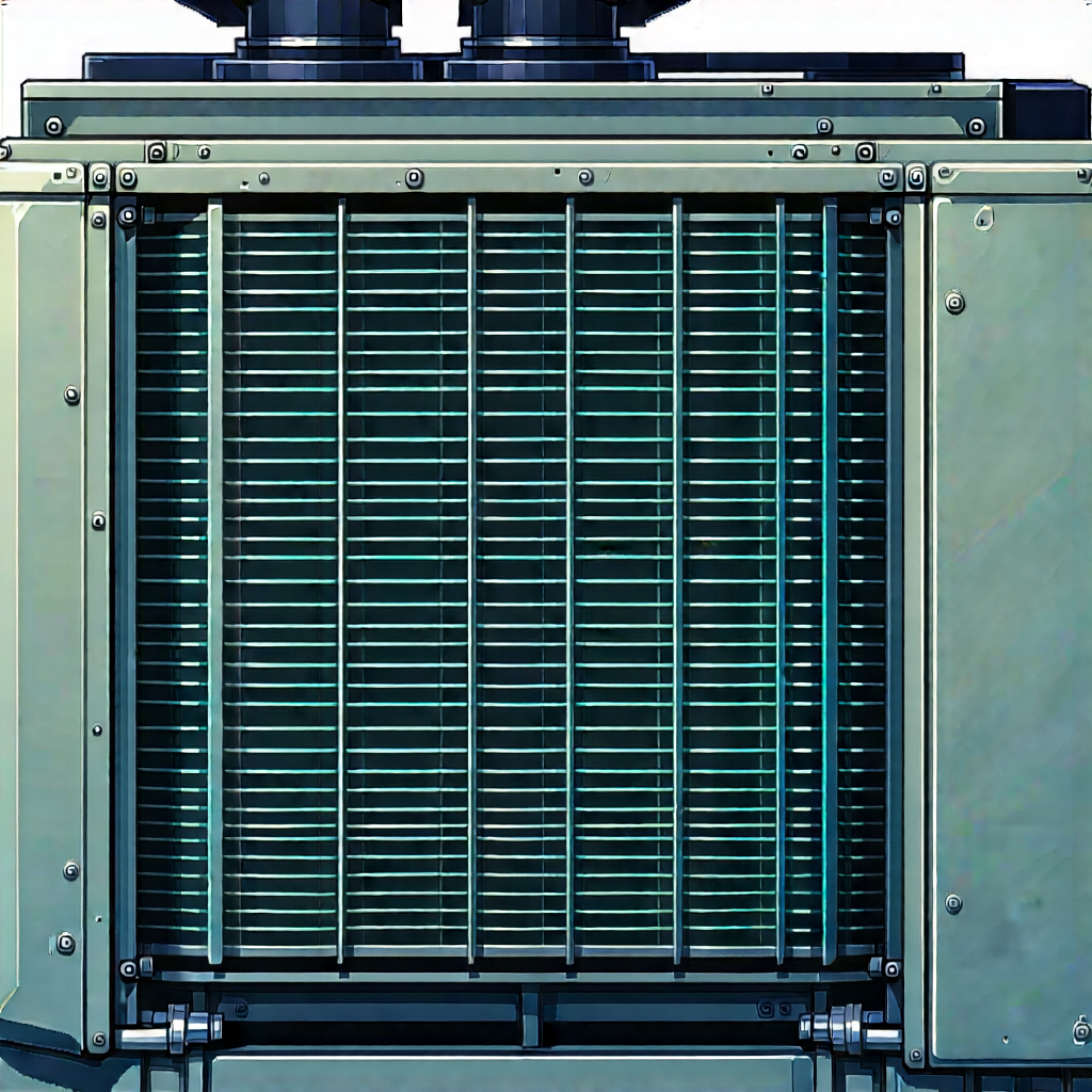Close-up of cooling system