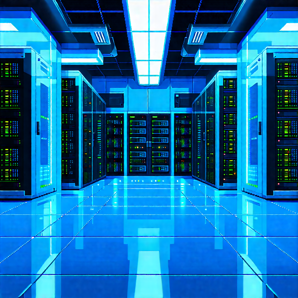 Futuristic server room