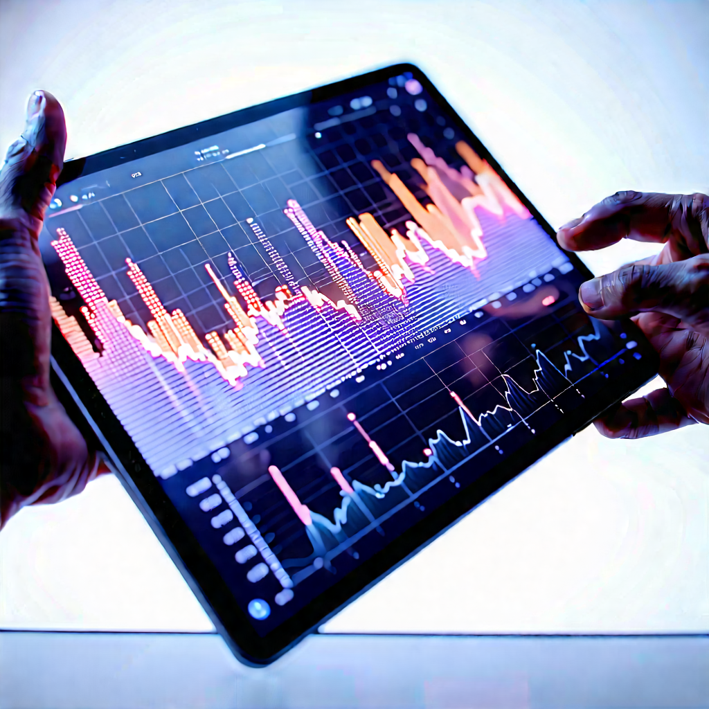 Tablet with data visualization
