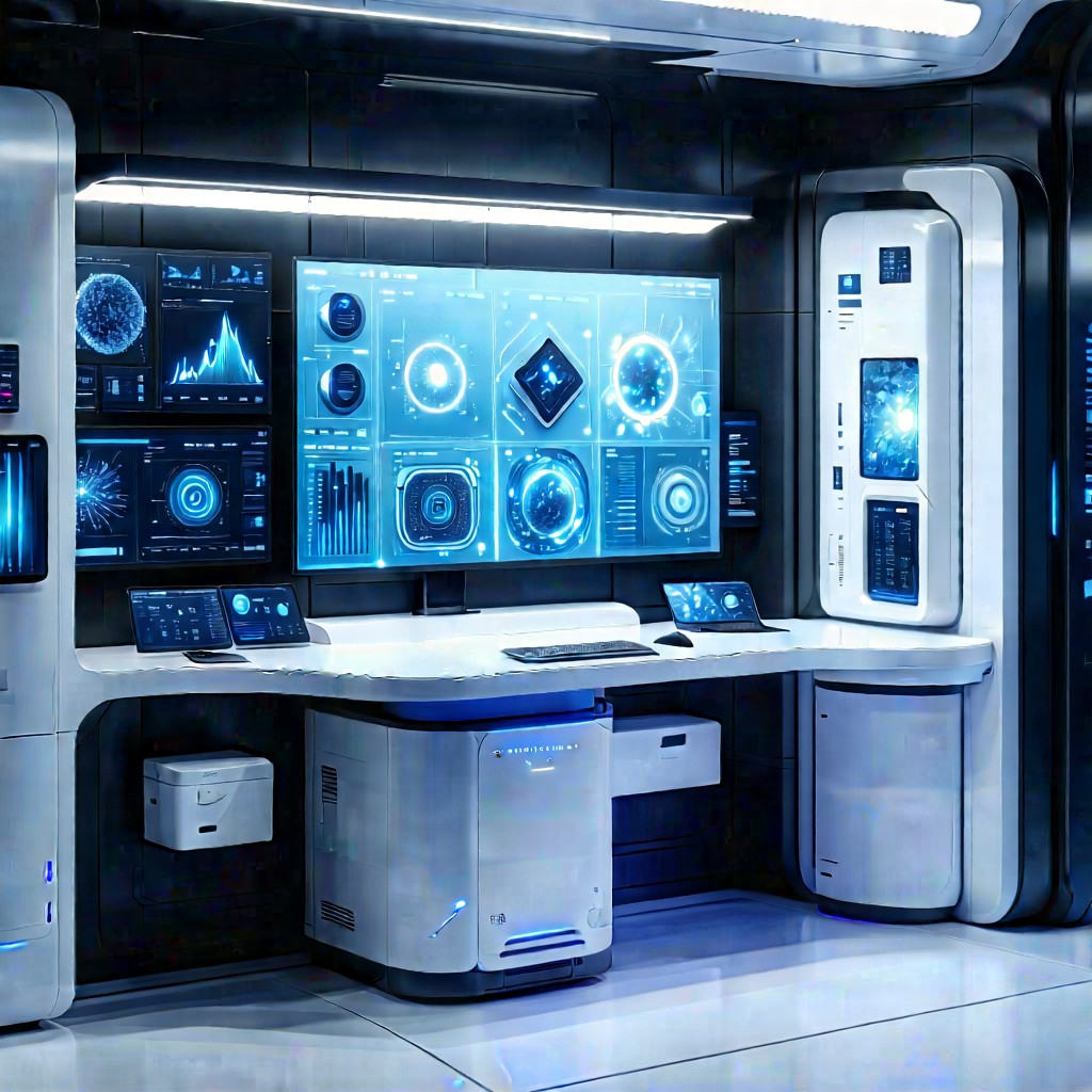 Entertainment Technology In Modern Laboratory With Image, There
