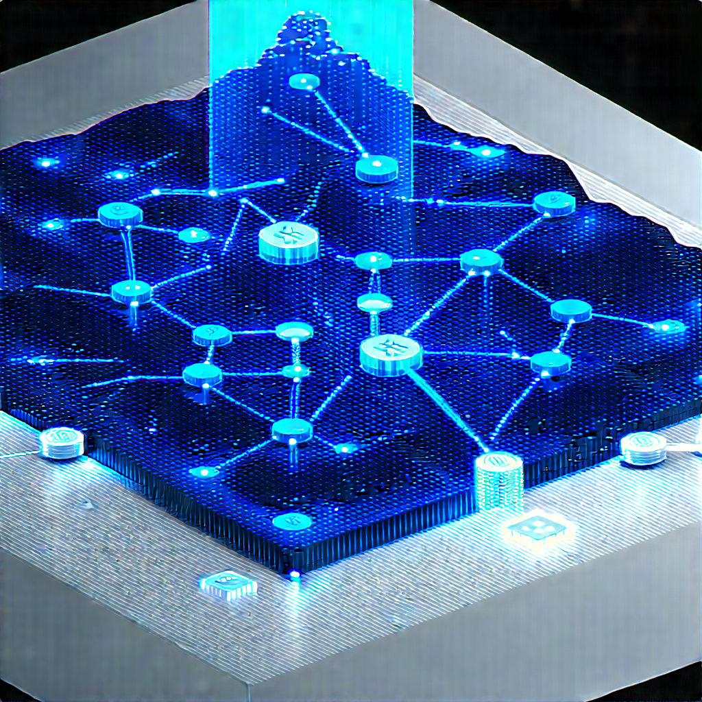 Blockchain Network Visualization With Image, There