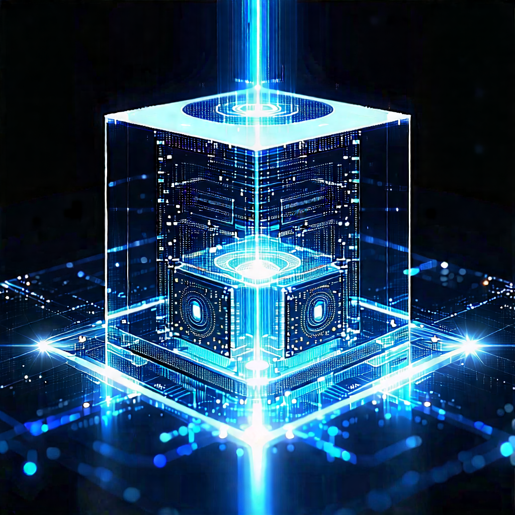 Quantum computer with holographic projection