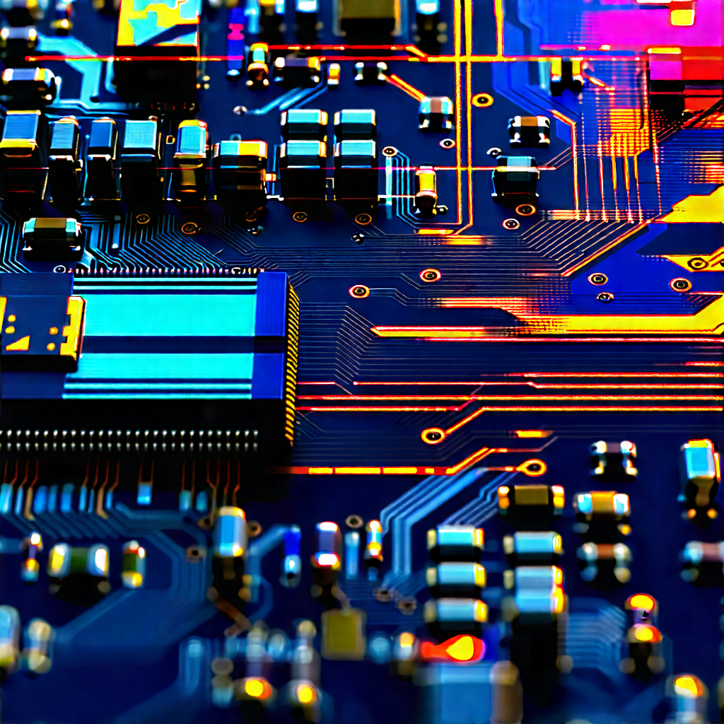 Close-up of electronic circuit