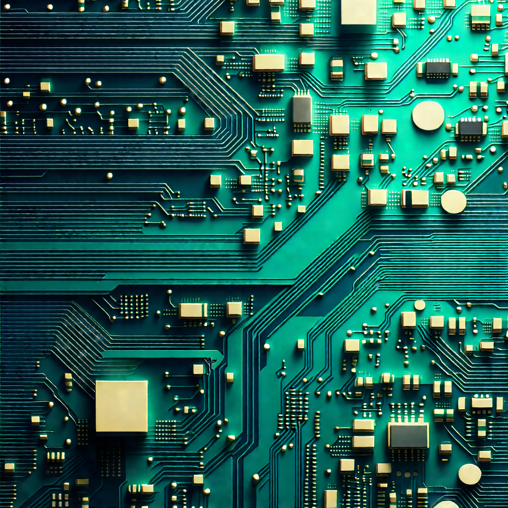 Circuit board with digital particles
