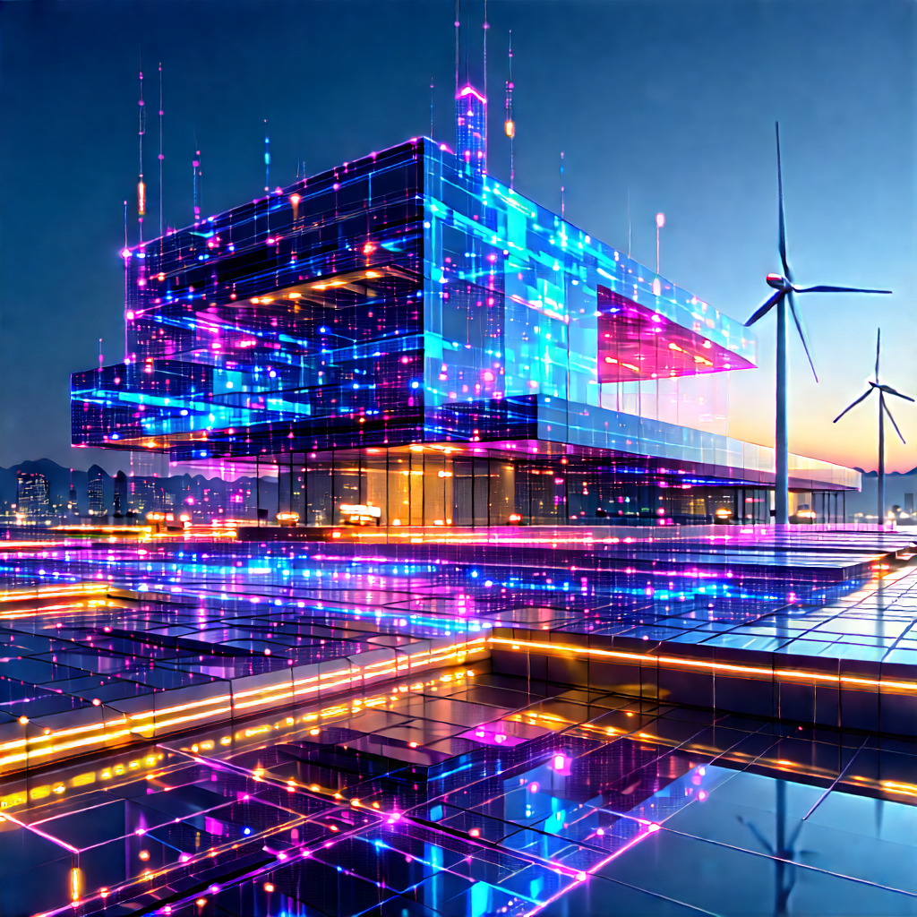Innovative Renewable Energy (design:1.43) With Large, Futuristic