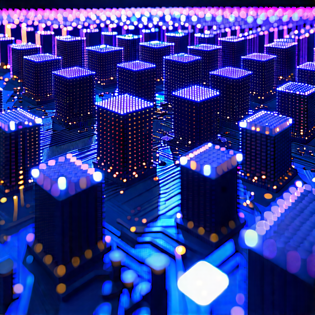 Close-up of sensor array