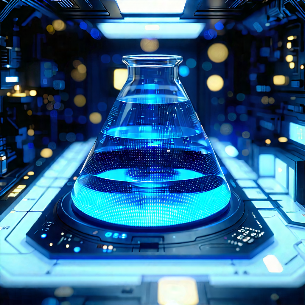 Futuristic research laboratory