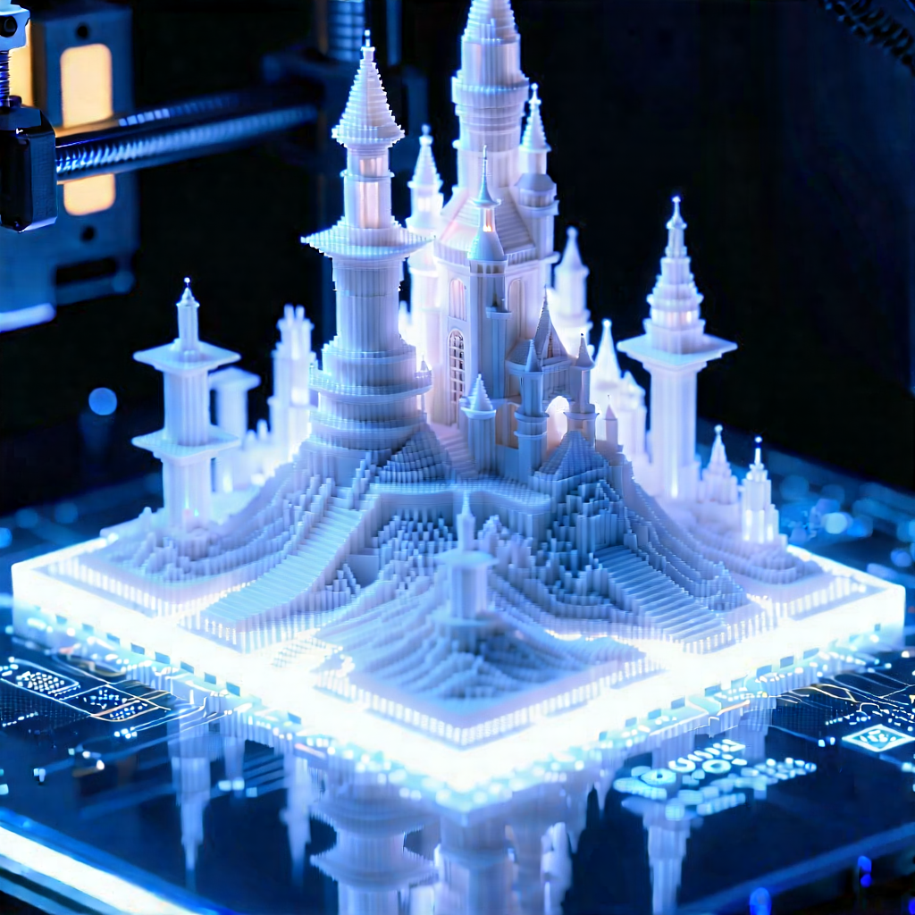 3d printer with holographic projection