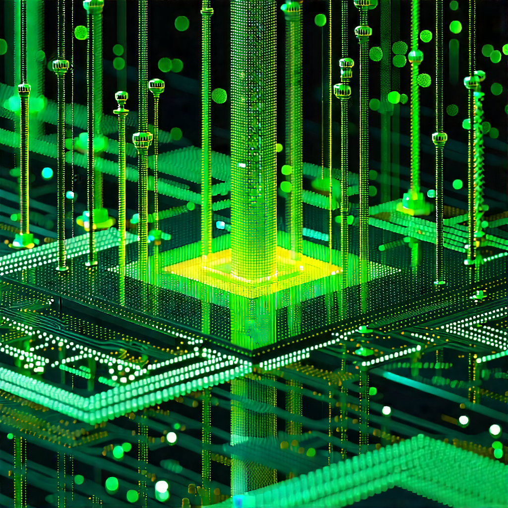 Close-up of sensor array