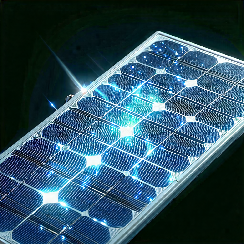 Solar Panel With Holographic Projection With Solar Panel