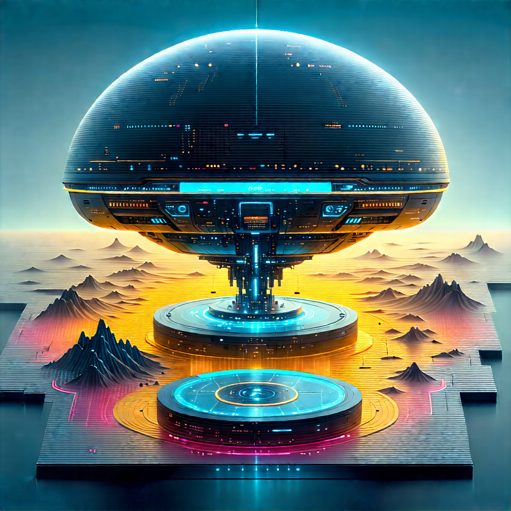 (futuristic:1.43) Digital Workspace With Image, There