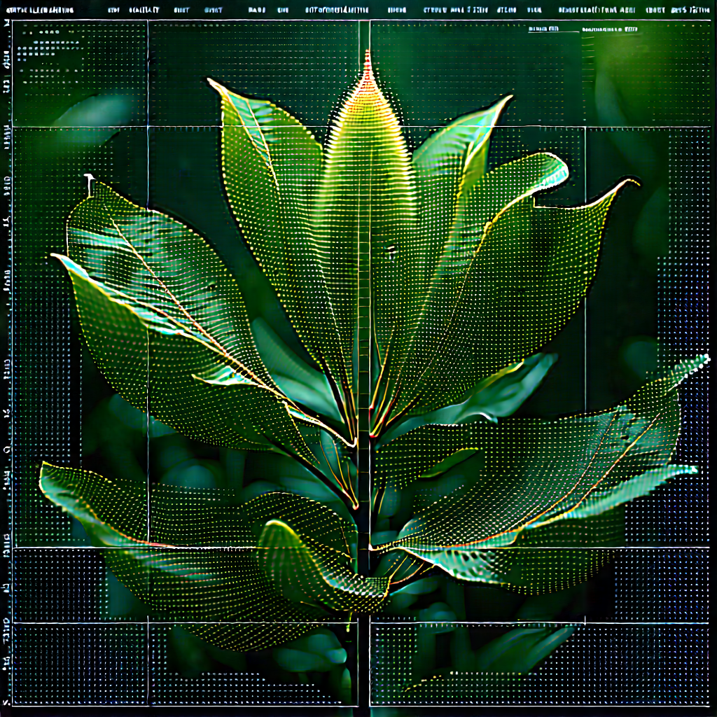 Machine Learning Visualization With Green Leafy