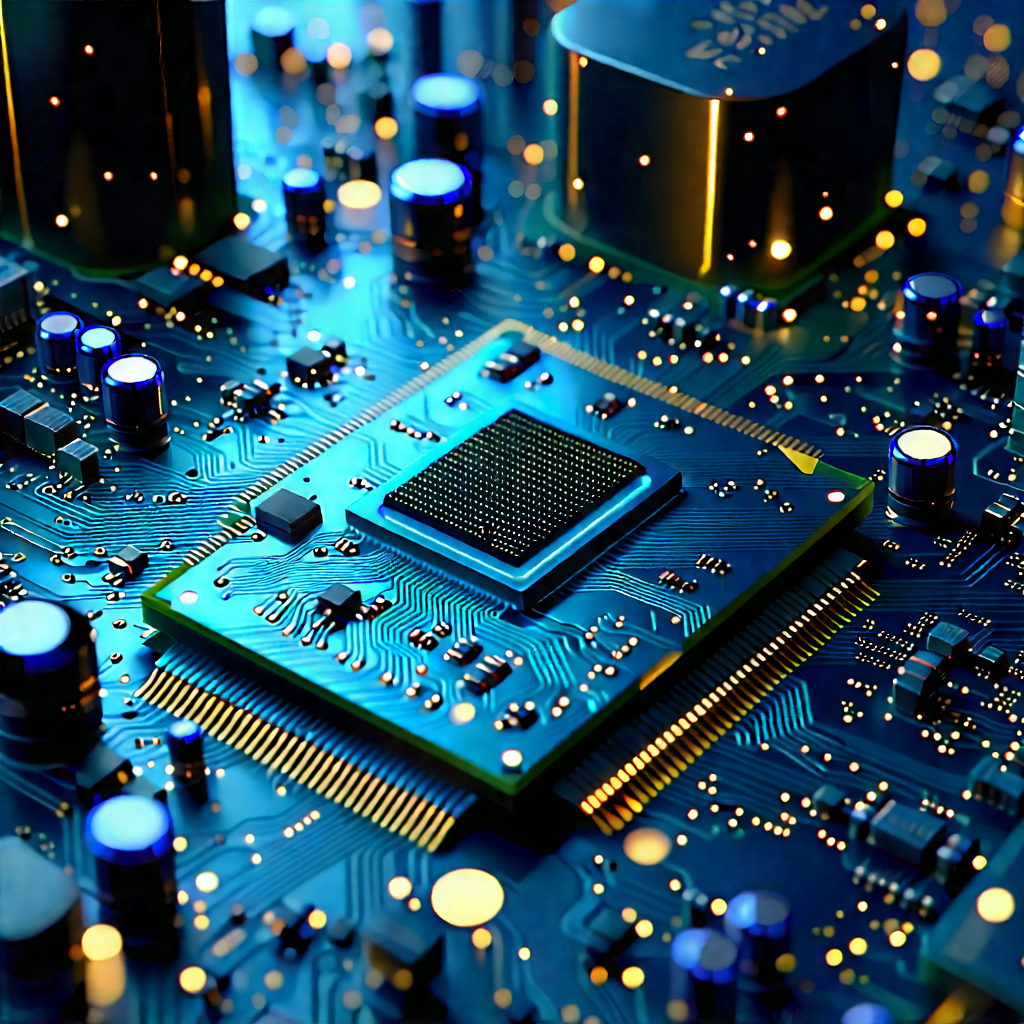 Circuit board with (digital:1.23) particles