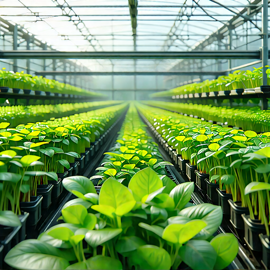 Agricultural technology in manufacturing facility