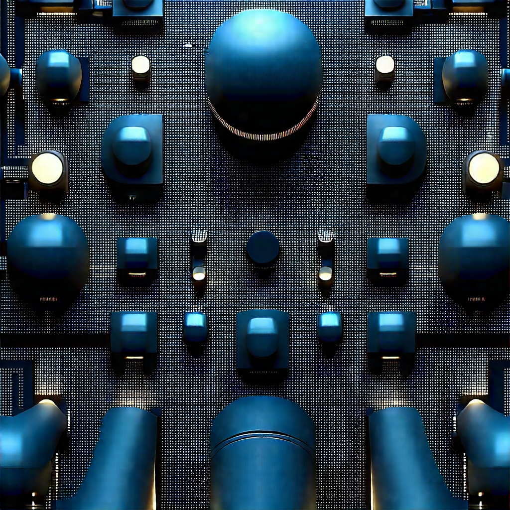 Close-up of sensor array