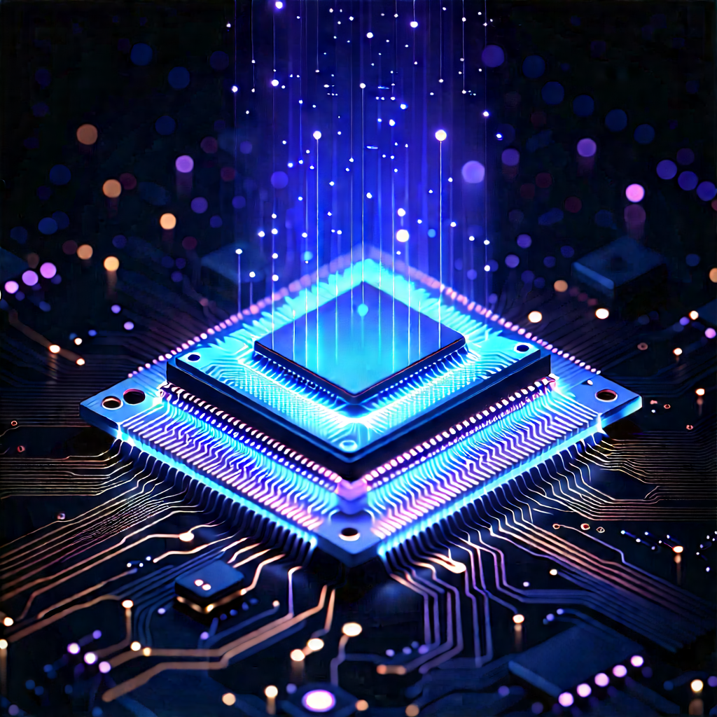 Microchip with holographic projection