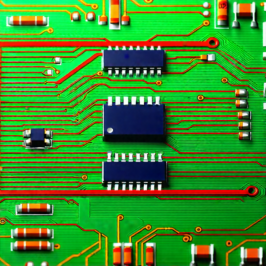 Close-up of electronic circuit