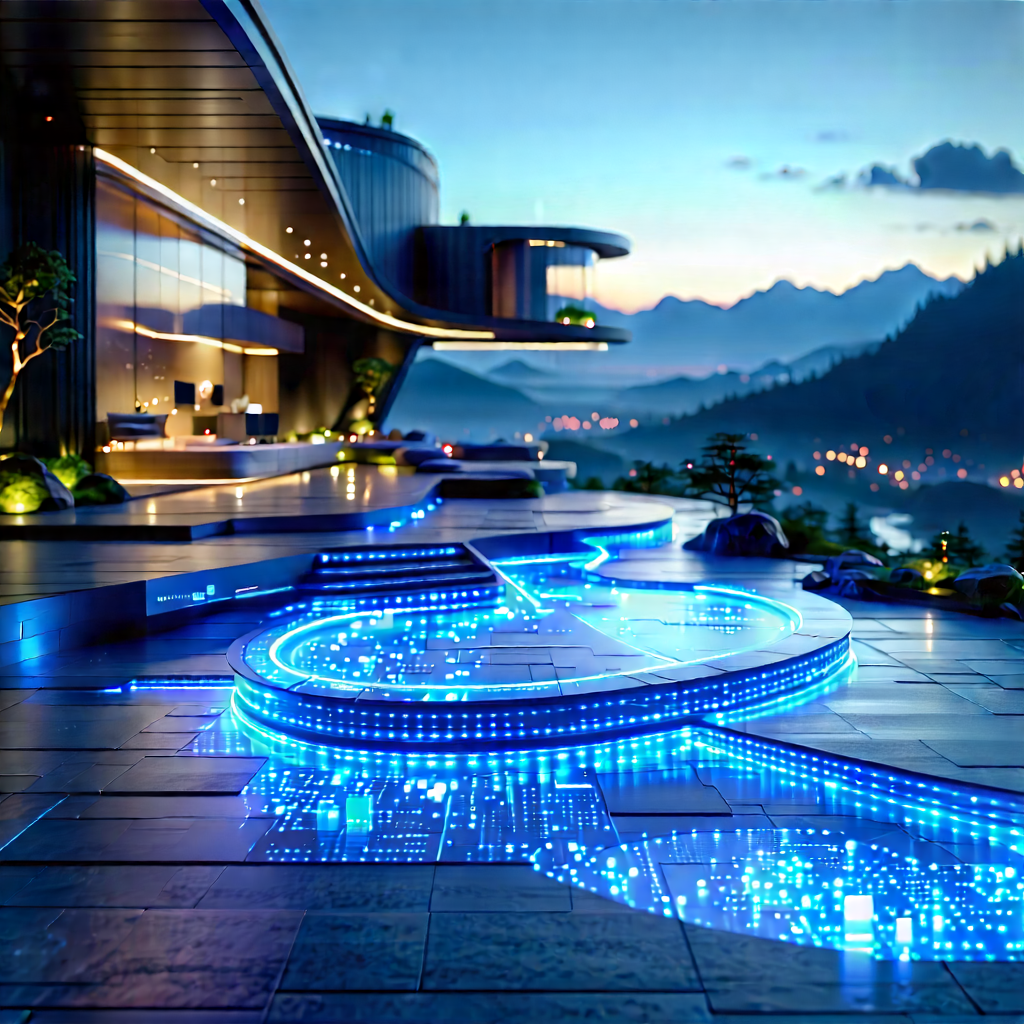 Futuristic Smart Home With Image, There