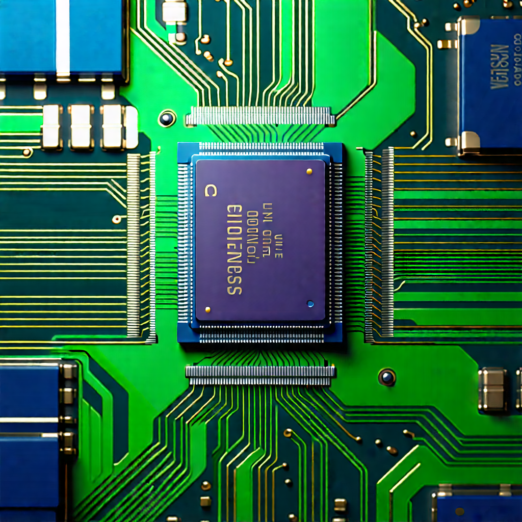Close-up of microprocessor