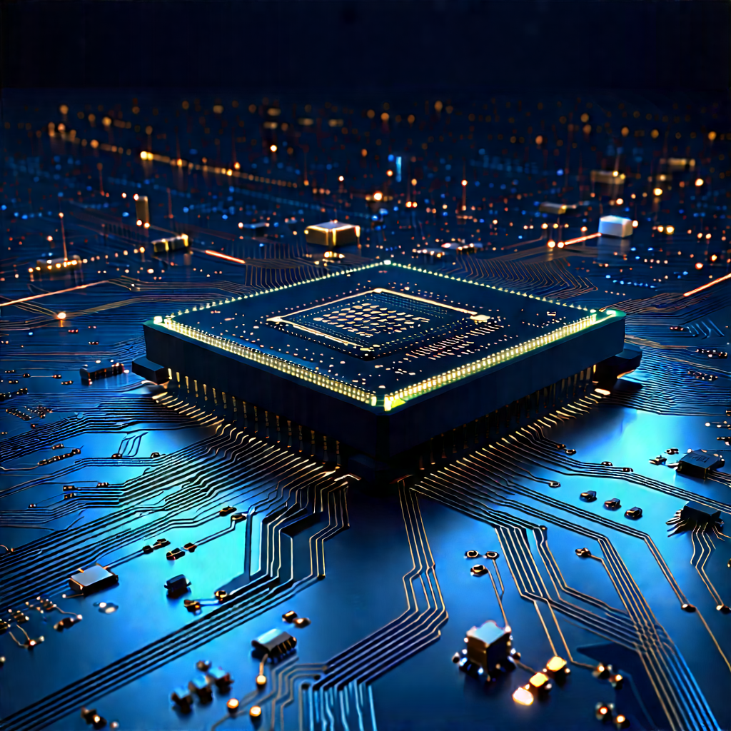 Circuit board with data streams