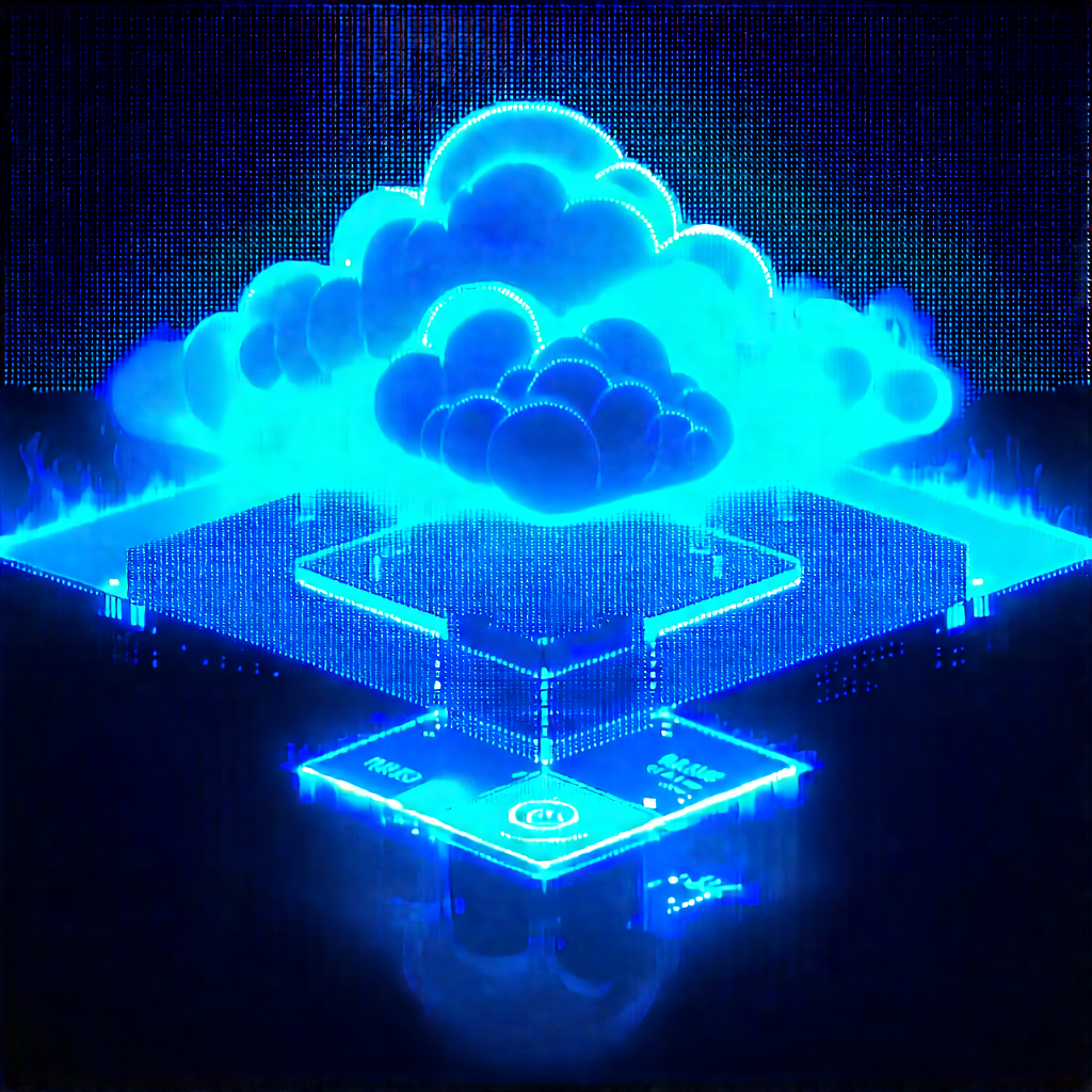 Cloud Computing Visualization With Blue Cloud