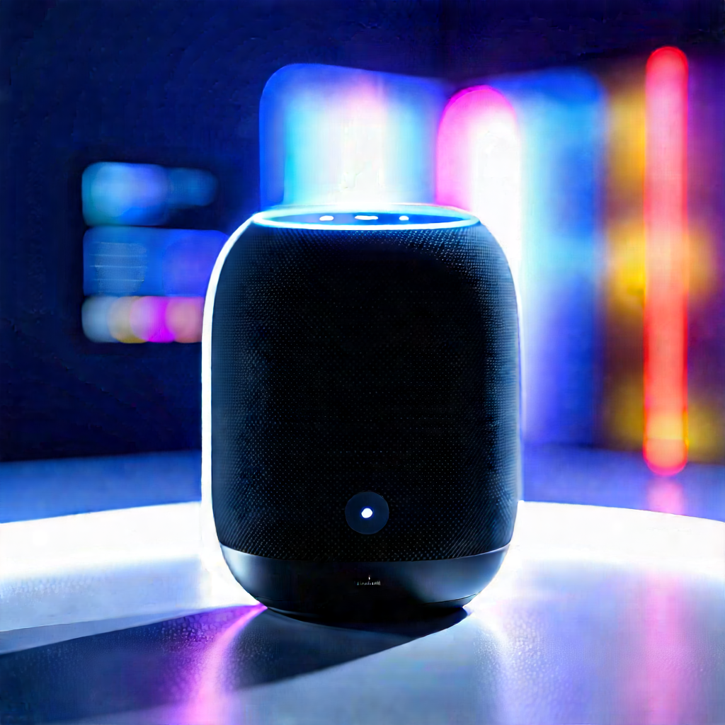 Smart Home Device With User Interface With Black White