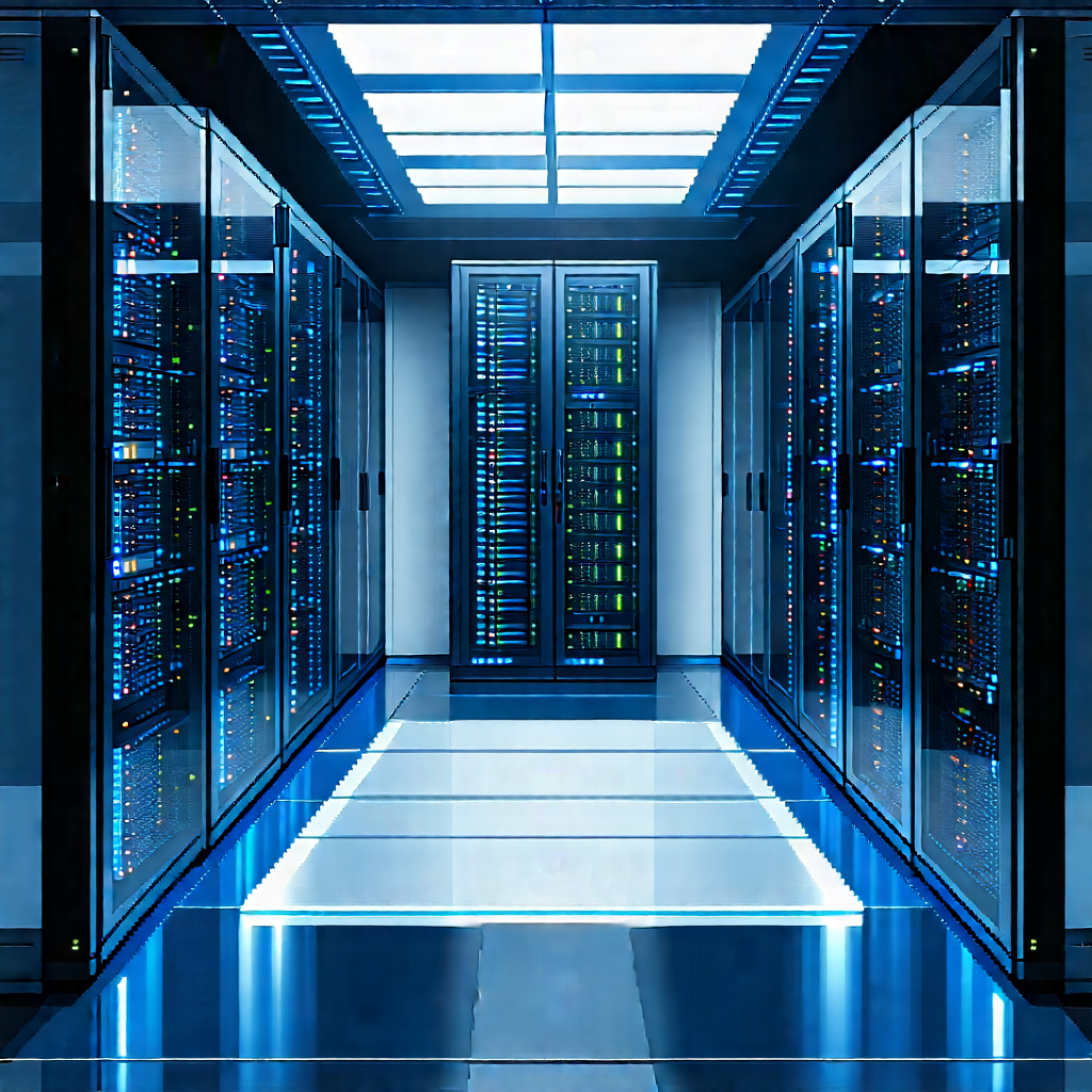 Futuristic server room