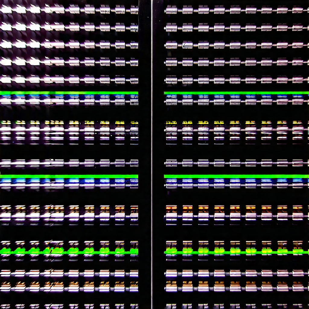 Close-up of sensor array
