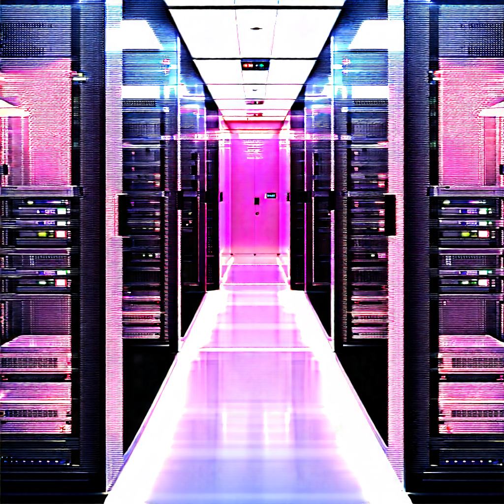 Futuristic Server Room With Image, There