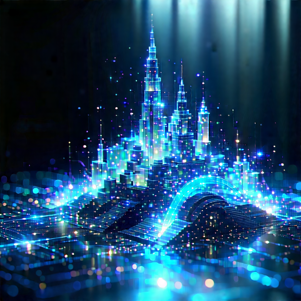 Big Data Visualization With Blue White