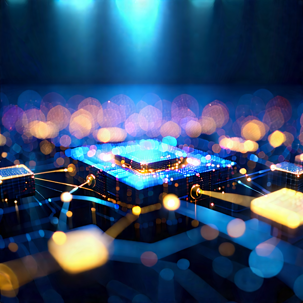 Blockchain Network Visualization With Image, There