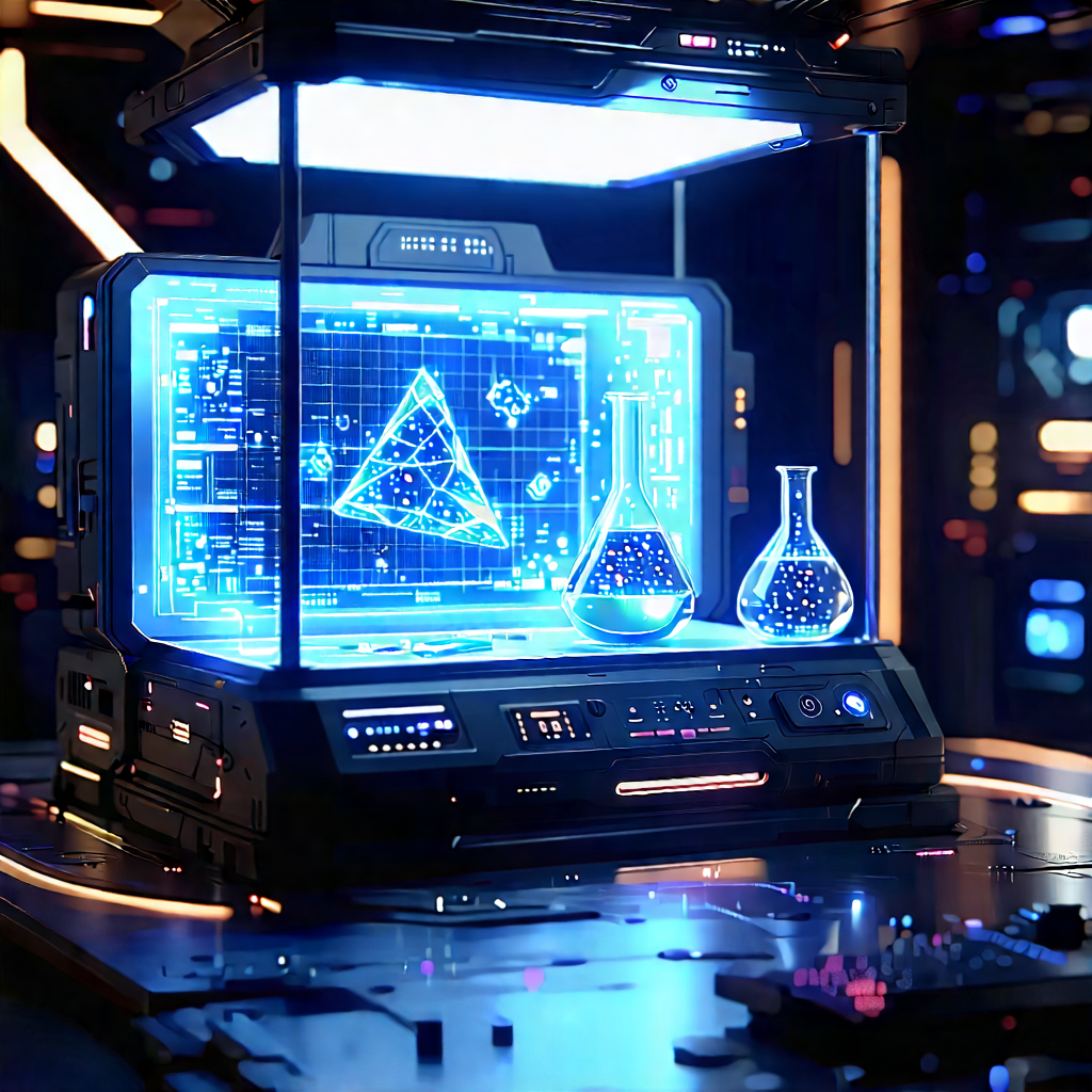 Entertainment Technology In Modern Laboratory With Image, There