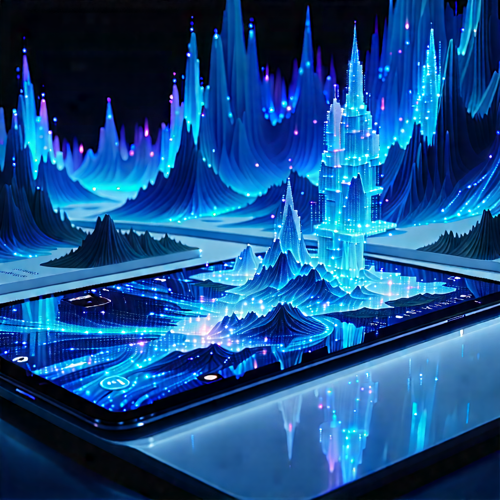 Tablet with holographic display