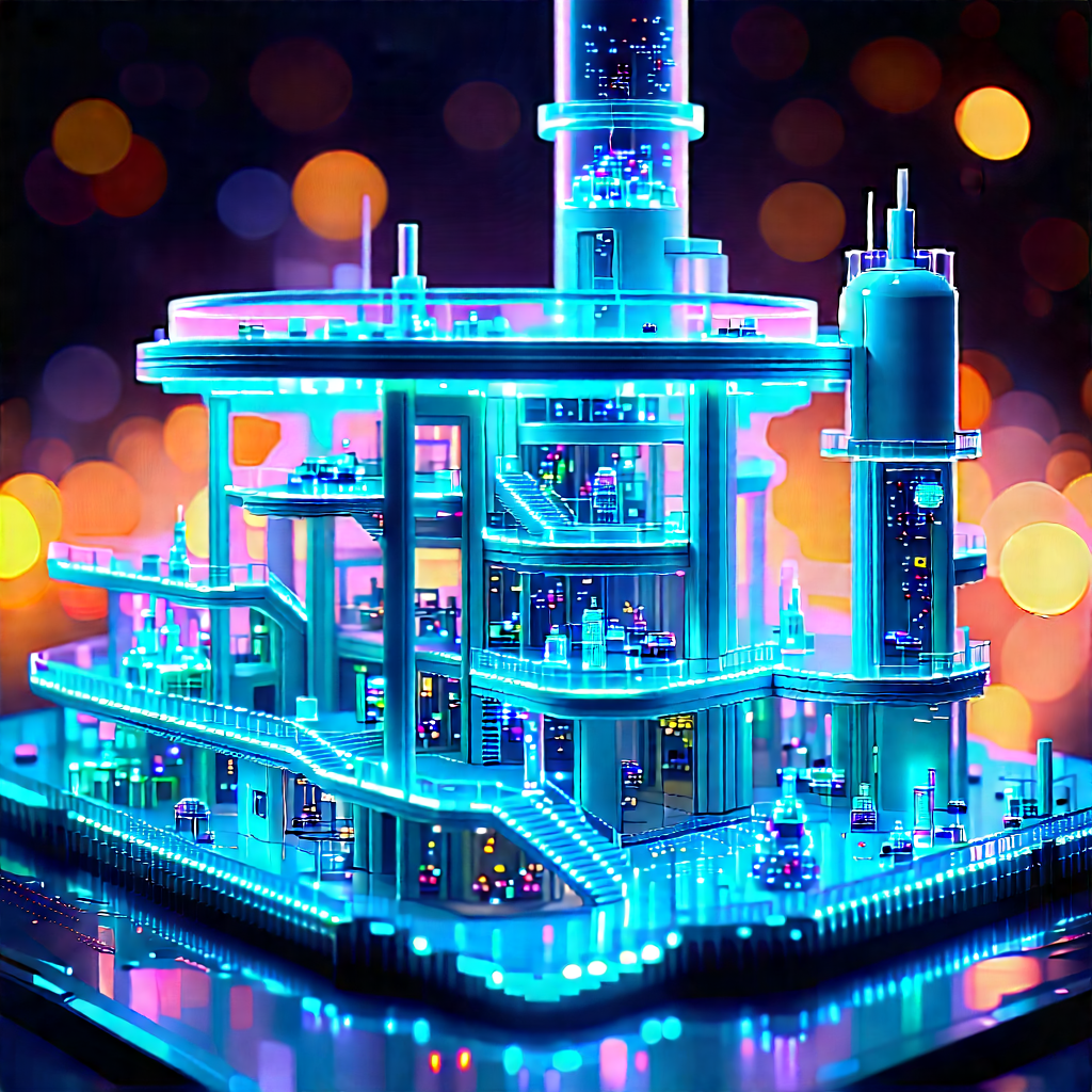 (futuristic:1.11) Research Laboratory With Futuristic Building