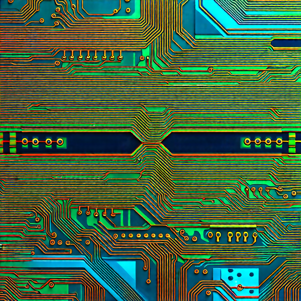 Close-up of electronic circuit