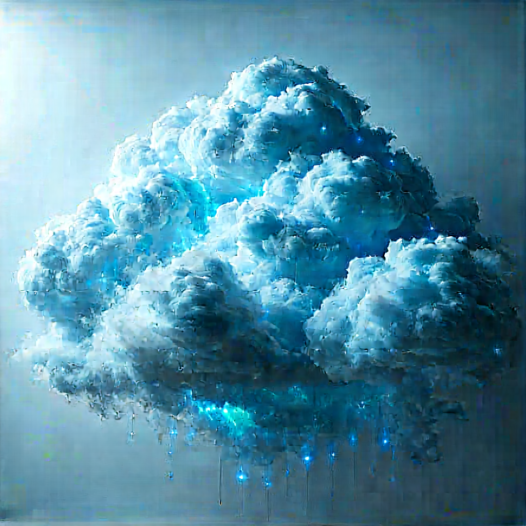 Cloud Computing Visualization With Large, Colorful