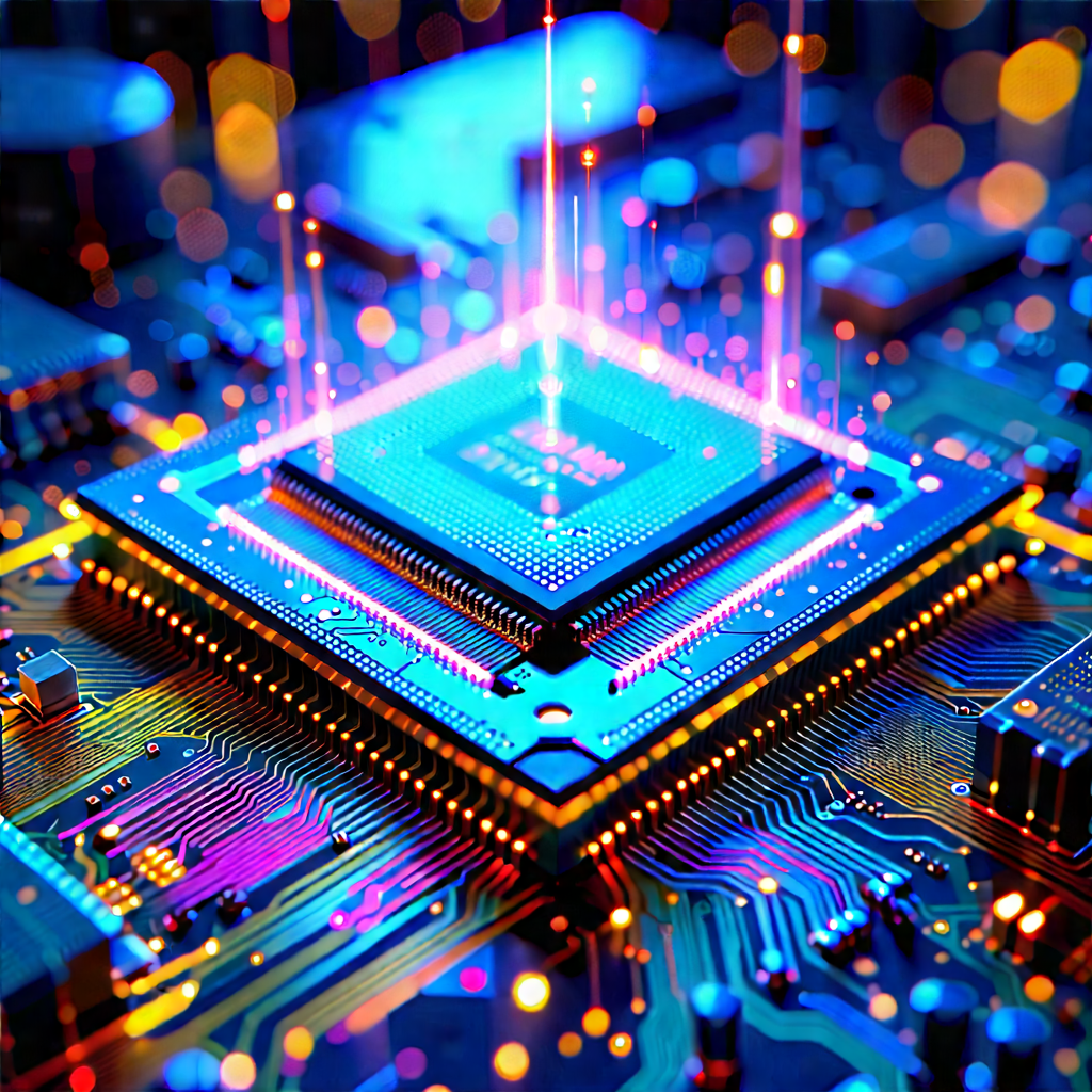 Microchip with holographic projection